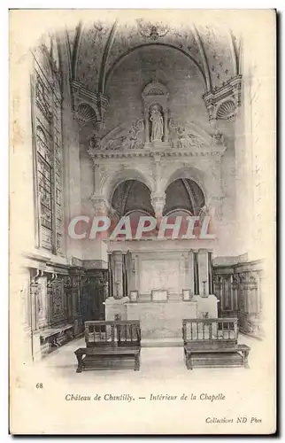 Ansichtskarte AK Chateau De Chantilly Interieur de la Chapelle