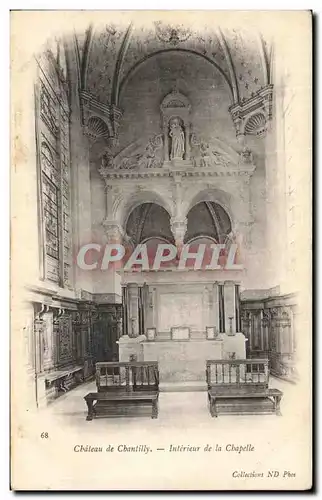 Cartes postales Chateau De Chantilly Interieur de la Chapelle