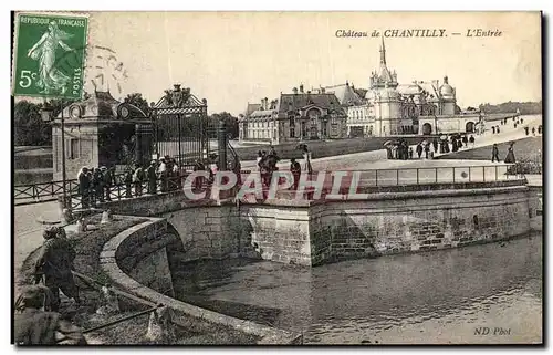 Cartes postales Chateau De Chantilly L Entree