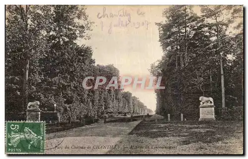 Ansichtskarte AK Chateau De Chantilly Allee de l entrainement