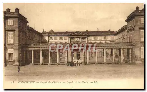 Cartes postales Compiegne Facade Chateau