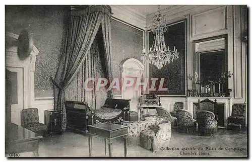 Cartes postales Compiegne Le Chateau Chambre jaune