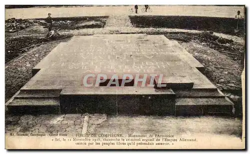 Cartes postales Compiegne Foret De Monument de L Armisitice Militaria