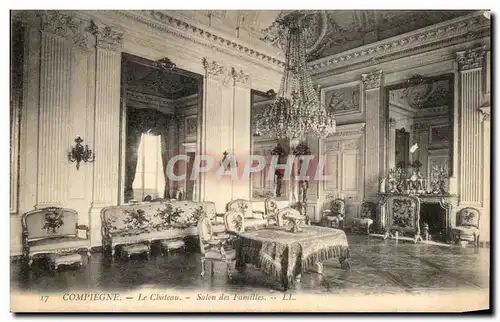 Cartes postales Compiegne Le Chateau Salon des Familles