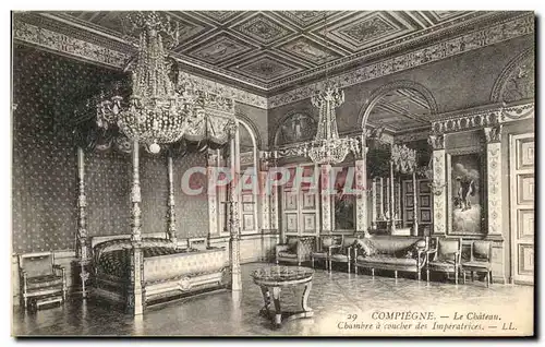 Cartes postales Compiegne Le Chateau Chambre a coucher des Imperatices