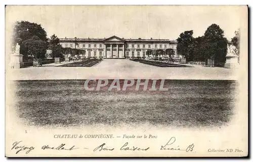 Ansichtskarte AK Compiegne Le Chateau Facade sur le Parc