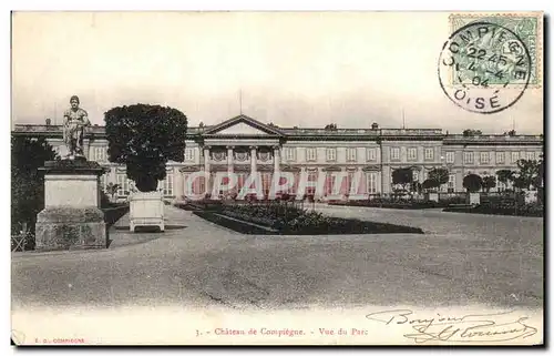 Ansichtskarte AK Compiegne Le Chateau Vue du Parc