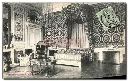 Cartes postales Compiegne Le Chateau Chambre a coucher de Marie Antoinette