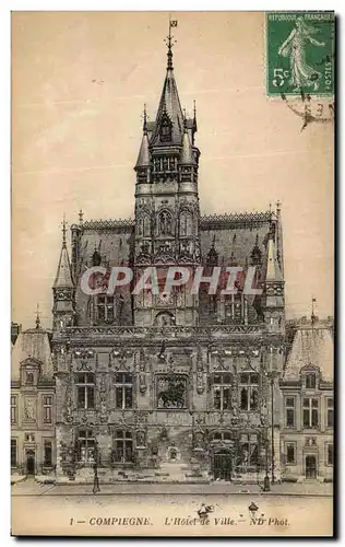 Cartes postales Compiegne L Hotel de Ville