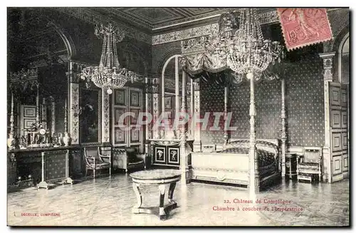 Cartes postales Compiegne Chambre a coucher de l imperatrice