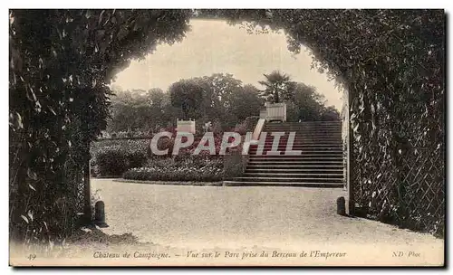 Ansichtskarte AK Compiegne Chateau Vue Sur le Parc prise du Berceau de l empereur