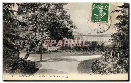 Cartes postales Compiegne Le Parc et le Chateau