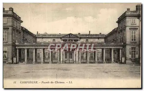 Cartes postales Compiegne Facade du Chateau