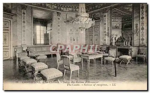 Cartes postales Compiegne Le Chateau Chambre Salon des Dame d Honneur