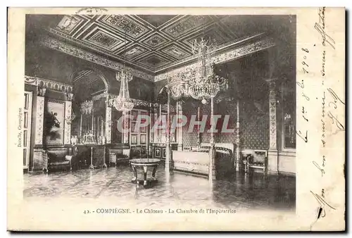 Ansichtskarte AK Compiegne Le Chateau Chambre l Imperatrice