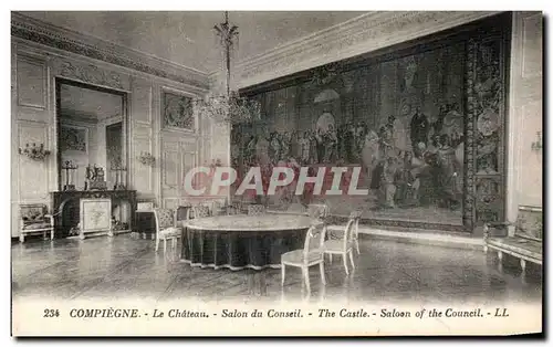 Cartes postales Compiegne Le Chateau Salon du Conseil