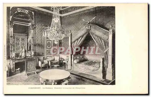 Cartes postales Compiegne Le Chateau Chambre a Coucher de l Empereur