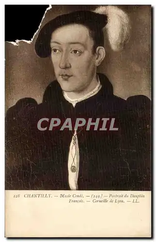 Cartes postales Chantilly Musee Conde Portrait du Dauphin Francois Corneille de Lyon