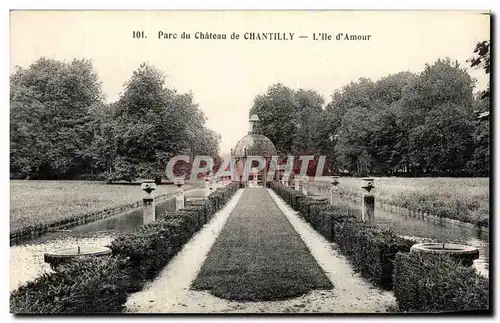 Cartes postales Parc du Chateau de Chantilly L lle d Amour