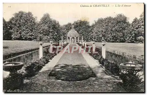 Cartes postales Chateau de Chantilly L Ile d Amour