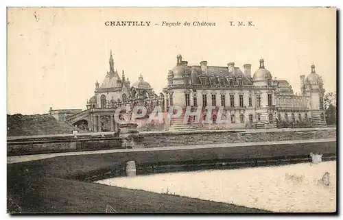 Cartes postales Chantilly Facade du Chateau