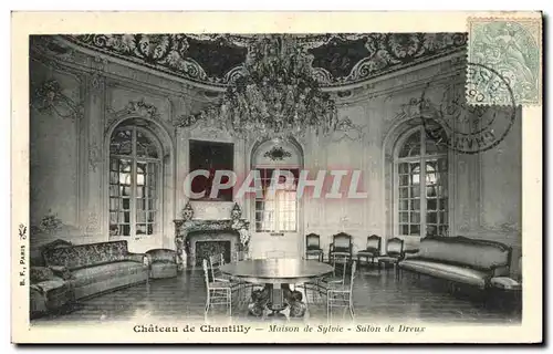 Ansichtskarte AK Chateau De Chantilly Maison de Sylvie Salon de Dreux