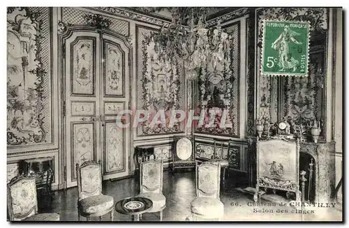 Cartes postales Chateau De Chantilly Salon des Singes