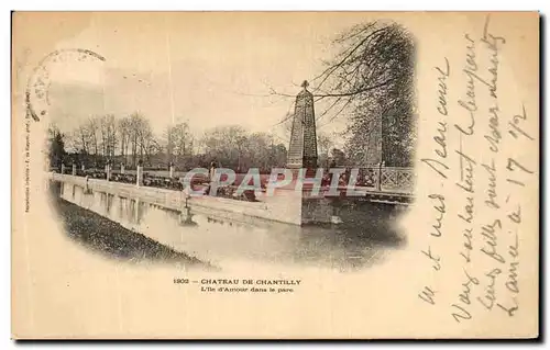 Cartes postales Chateau De Chantilly L Ile d Amour dans le Parc