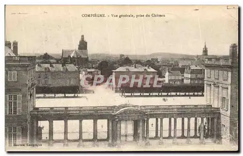 Cartes postales Compiegne Vue Generale prise du Chateau