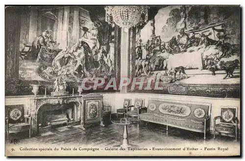 Ansichtskarte AK Collection Speciale du Palais de Compiegne Galerie des Tapisseries Evanouissement d Esther Festi