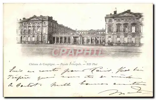 Ansichtskarte AK Chateau de Compiegne Facade Principale