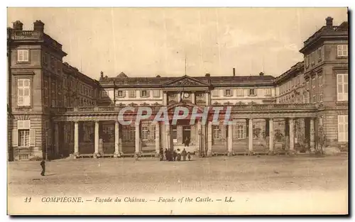 Ansichtskarte AK Compiegne Facade du Chateau