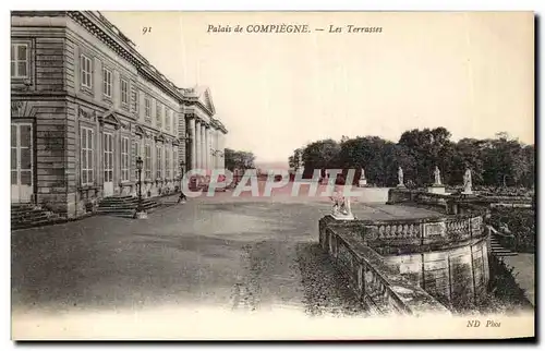 Ansichtskarte AK Palais de Compiegne Les Terrasses