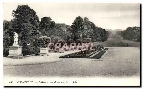 Ansichtskarte AK Compiegne L Avenue des Beaux Monts