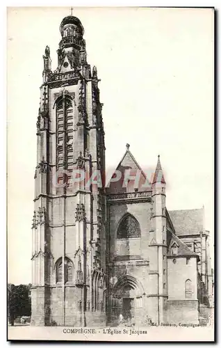 Ansichtskarte AK Compiegne L Eglise St Jacques