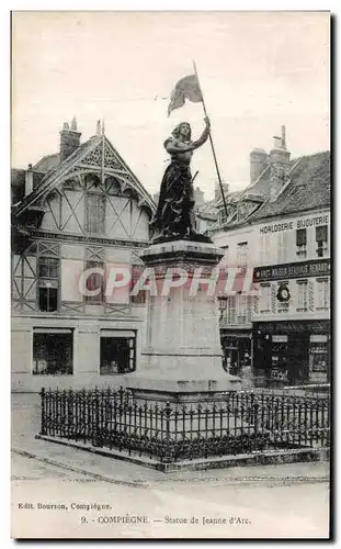 Cartes postales Compiegne Statue de Jeanne d Arc