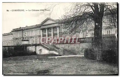 Cartes postales Compiegne Le Chateau Cote parc