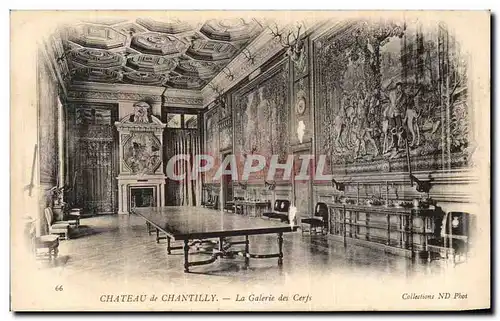 Ansichtskarte AK Chateau de Chantilly La Galerie des Cerfs