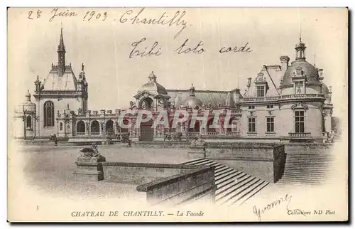 Ansichtskarte AK Chateau de Chantilly La Facade