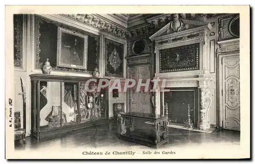 Cartes postales Chateau De Chantilly Salle des Gardes