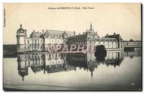 Cartes postales Chateau De Chantilly Cote Ouest