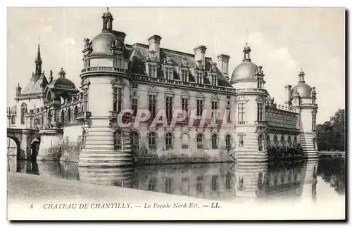 Cartes postales Chateau De Chantilly La Facade Nord Est