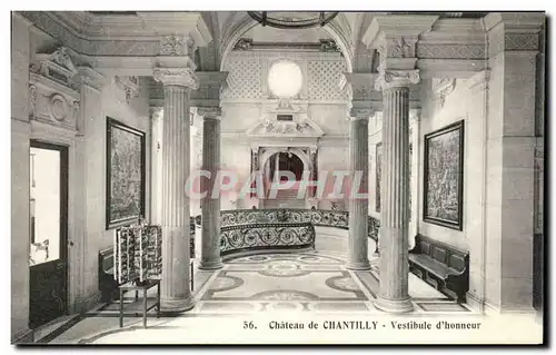 Ansichtskarte AK Chateau De Chantilly Vestibule d Honneur