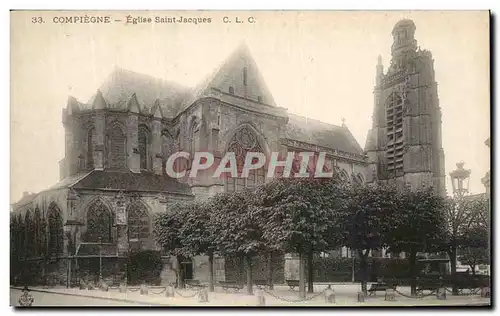 Ansichtskarte AK Compiegne Eglise Saint Jacques