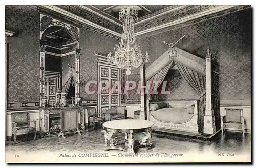 Ansichtskarte AK Palais De Compiegne Chambre a Coucher de l Empereur Napoleon 1er