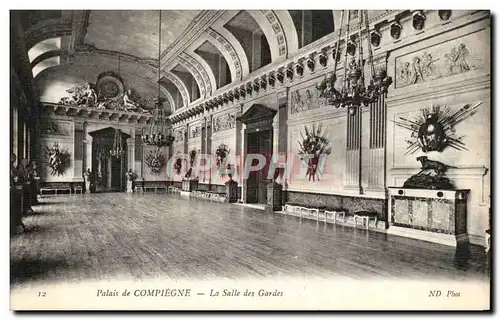 Cartes postales Palais de Compiegne La Salle des Gardes