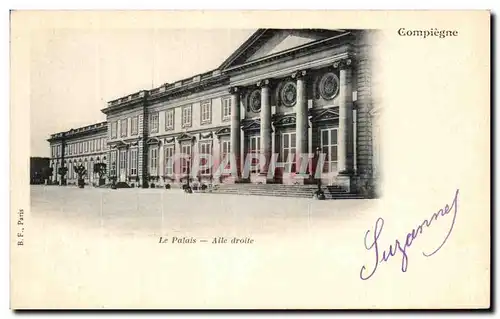 Cartes postales Compiegne Le palais Aile Droite