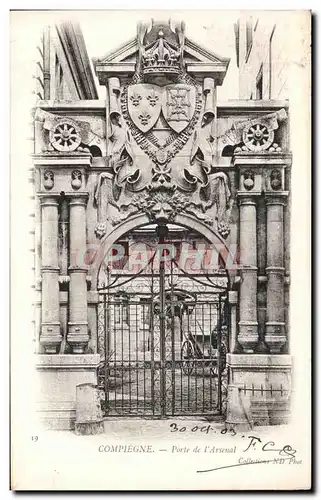 Cartes postales Compiegne Porte de L Arsenal