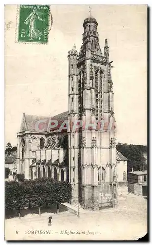 Cartes postales Compiegne L Eglise Saint Jacques