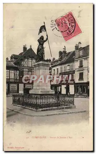 Cartes postales Compiegne Statue de Jeanue d Arc